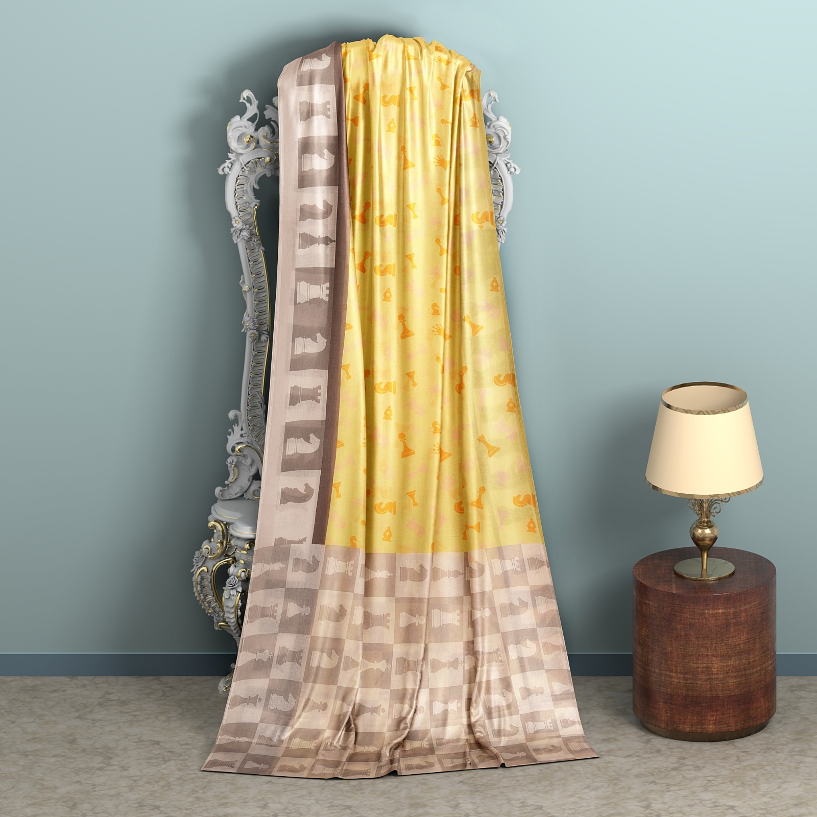 डिजिटल प्रिंट मसलिन खादी साड़ी – सादगी में स्टाइल