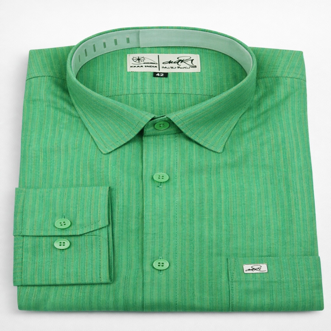 सूती पुरुष फुल स्लीव्स शर्ट – दैनिक एवं औपचारिक उपयोग हेतु उपयुक्त