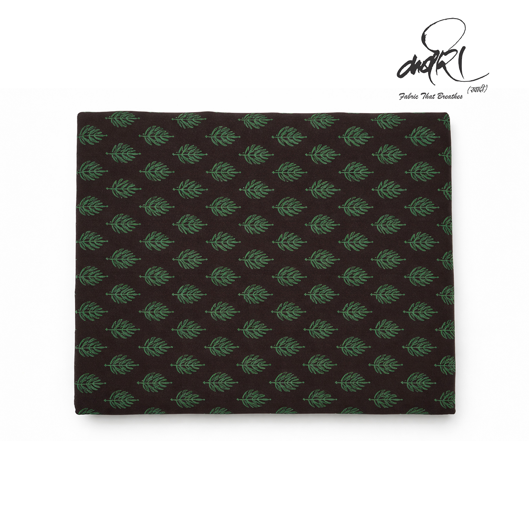 बाघ प्रिंट रनिंग फैब्रिक – हस्तमुद्रित कपड़े की शुद्धता