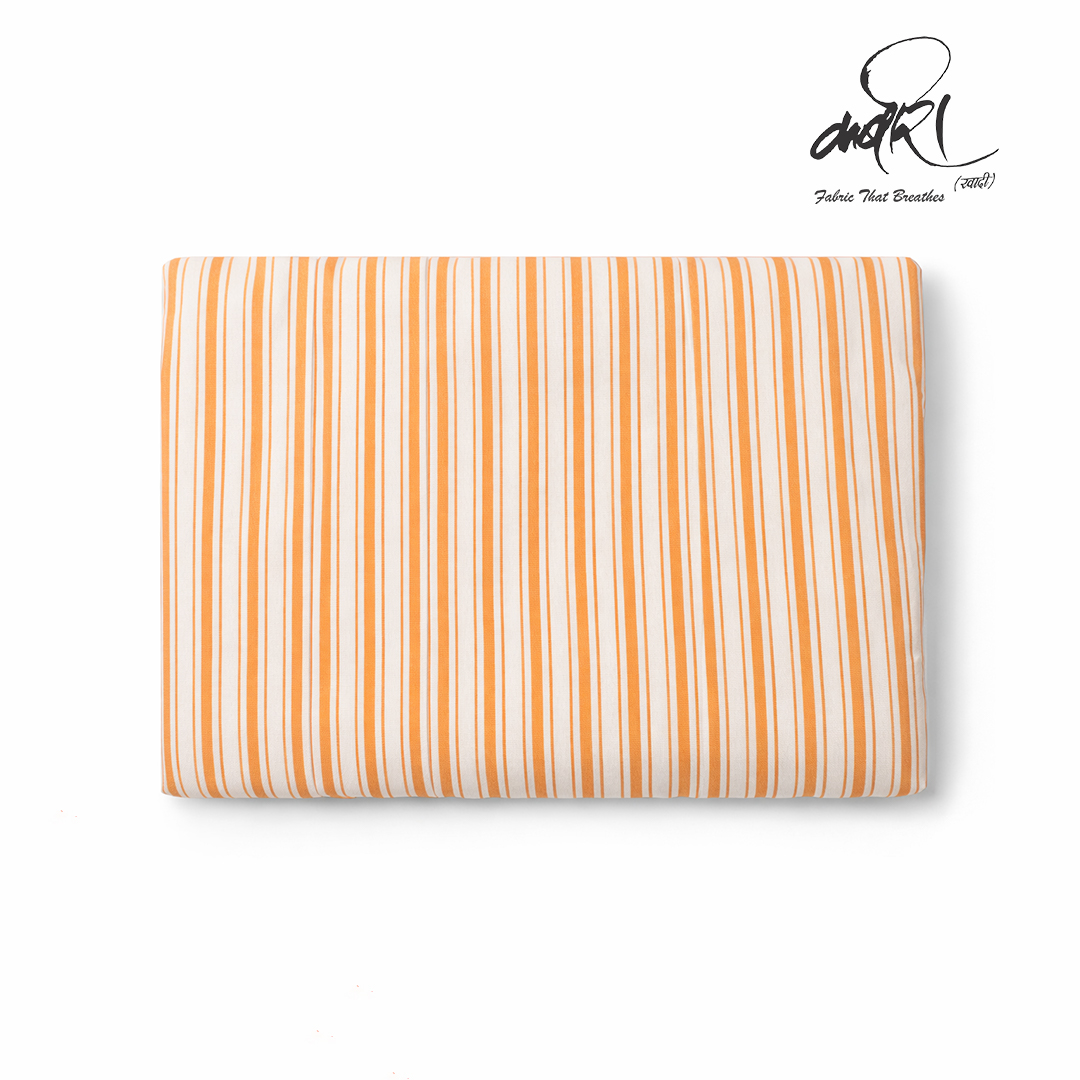 खादी स्ट्रिप वीव रनिंग फैब्रिक – पारंपरिक बुनाई में बहुउपयोगी विकल्प