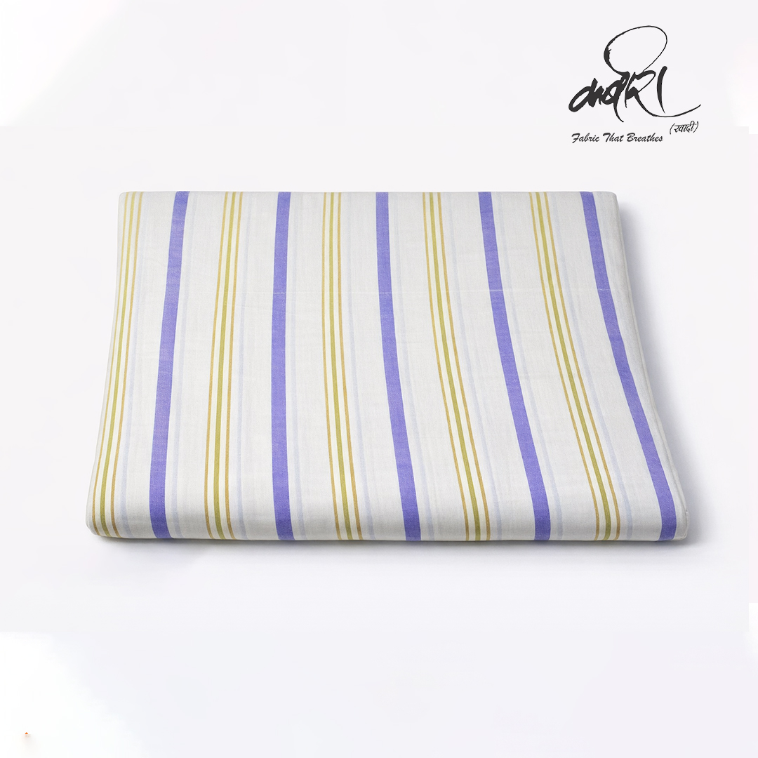 खादी स्ट्रिप वीव रनिंग फैब्रिक – पारंपरिक कपड़े में आधुनिक आवश्यकता